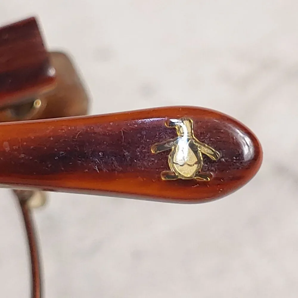 Penguin The Eddie FRAMES ONLY - Brown Tortoise Eyeglasses - 50-18-145 BR - USED